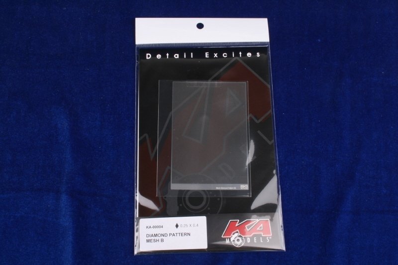 KA Models KA-00004 DIAMOND PATTERN MESH B 0.4mm X 0.7mm