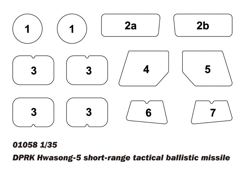 Trumpeter 01058 DPRK Hwasong 5 short-range tactical ballistic missile 1/35 – imagen 19
