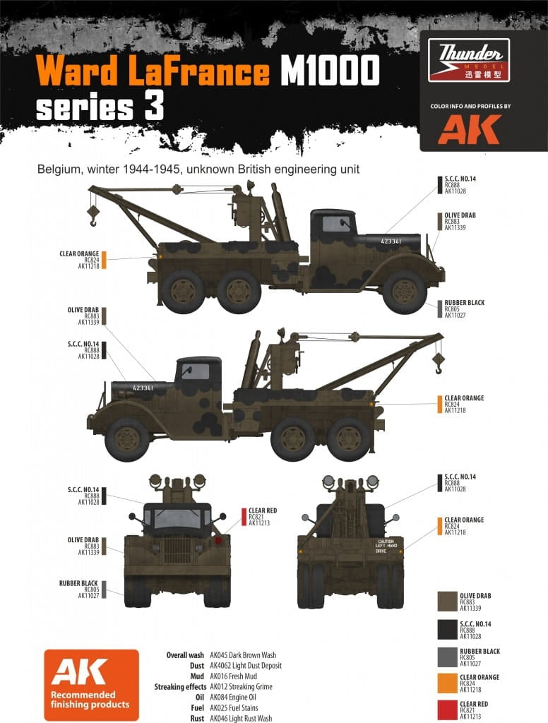 Thunder Model 35011 Heavy Wrecker Ward Lafrance Model 1000 Series 3 1/35 – Bild 10