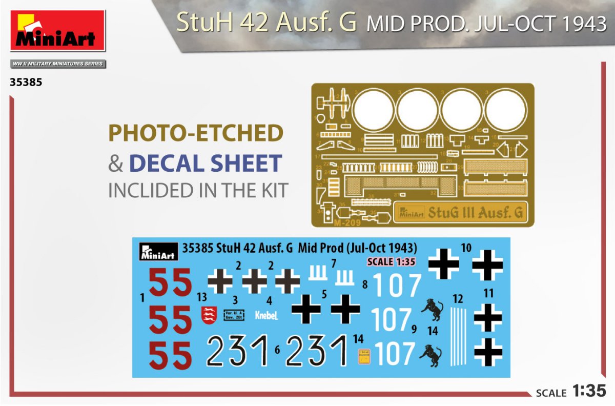 MiniArt 35385 StuH 42 Ausf. G MID PRODUIT PAR JUILLET-OCTOBRE 1943 1/35 – image 2