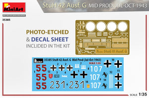MiniArt 35385 StuH 42 Ausf. G MID PRODUIT PAR JUILLET-OCTOBRE 1943 1/35 – image 2