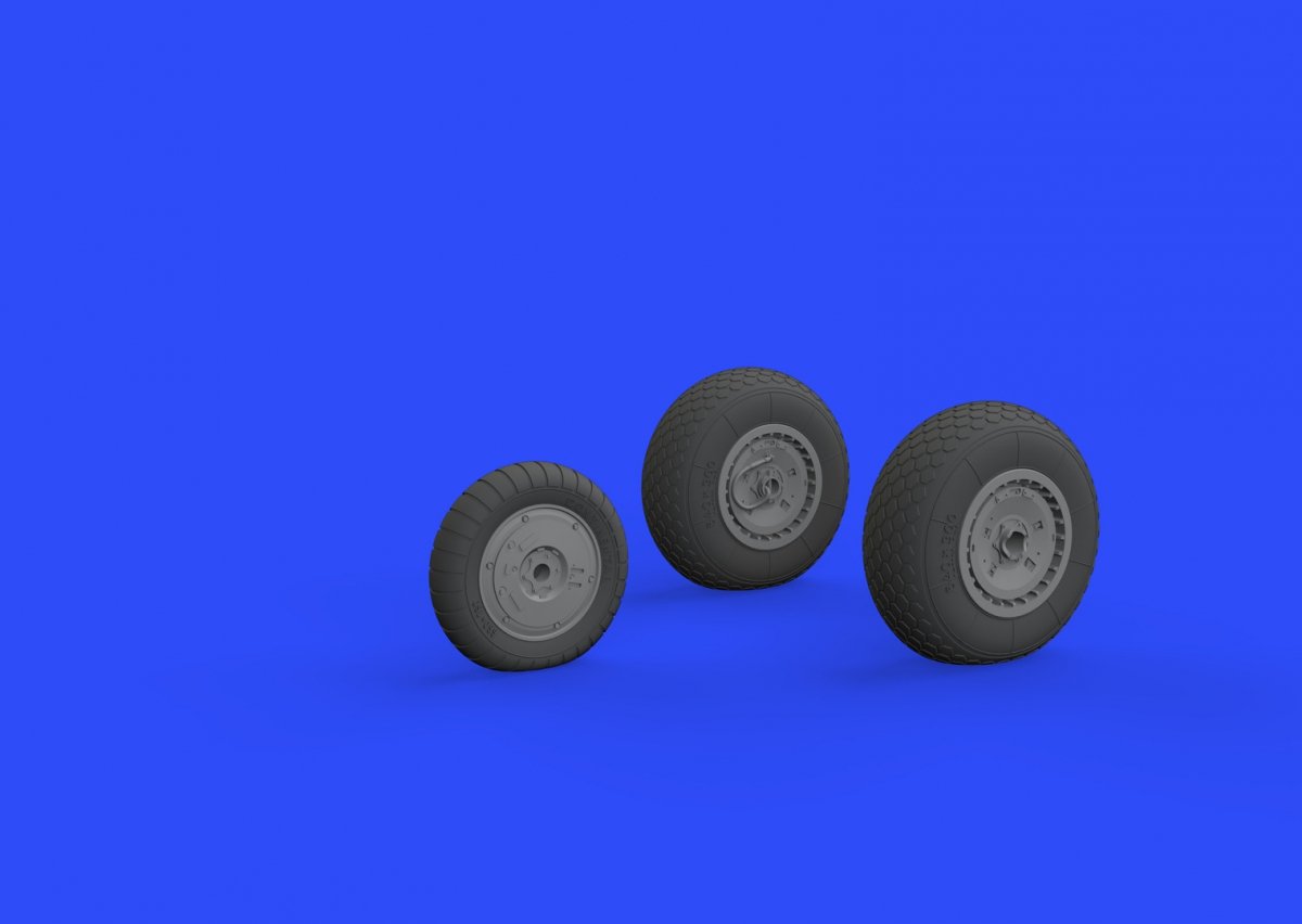 Eduard 632100 Me 262 wheels REVELL 1/32 – immagine 3
