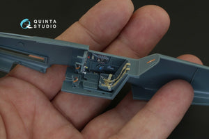 Quinta Studio QD48083 Bf 109F-2/F-4 3D-Printed &amp;amp; coloured Interior on decal paper (for Eduard kit) 1/48 – immagine 8