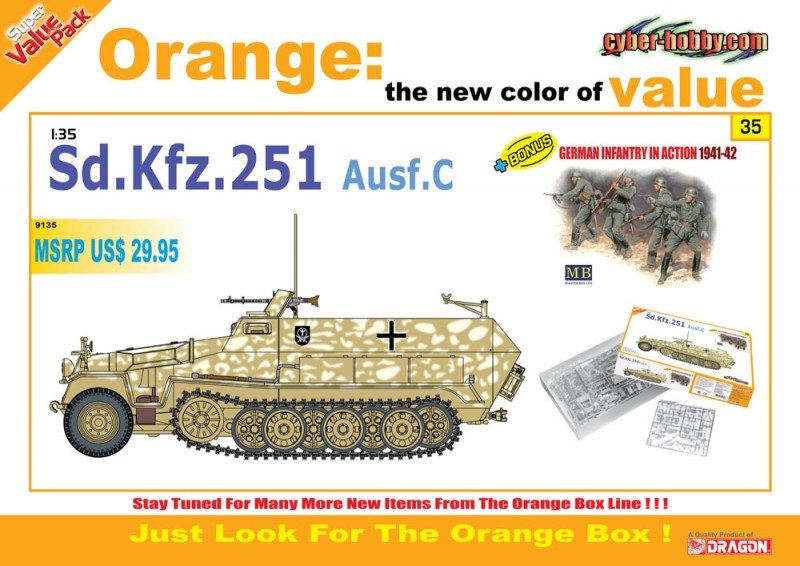 Cyber ​​​​Hobby 9135 Sd.Kfz.251 Ausf.C (1/35)