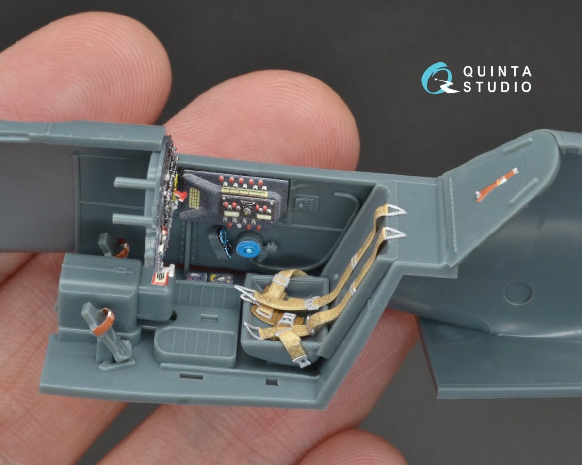 Quinta Studio QD48094 Bf 109G-6 3D-Printed &amp;amp; coloured Interior on decal paper (for Eduard kit) 1/48 – imagen 10