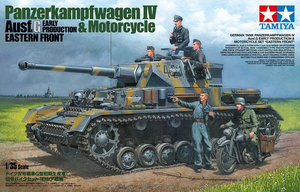 Tamiya 25209 Panzerkampfwagen IV Ausf G. Early Production &amp;amp; Motorcycle Eastern Front 1/35 – Bild 2