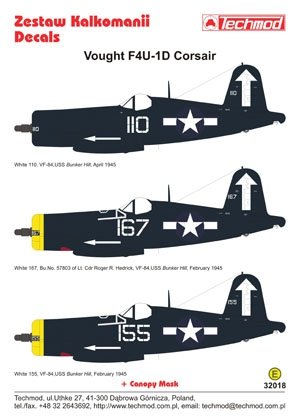Techmod 32018 - Vought F4U-1D Corsair 1/32 – immagine 2