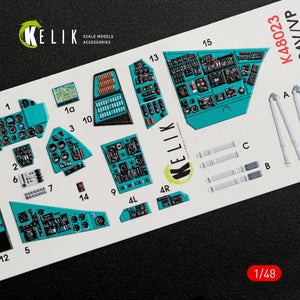 KELIK K48023 MI-24V INTERIOR 3D DECALS FOR ZVEZDA KIT 1/48 – Bild 2