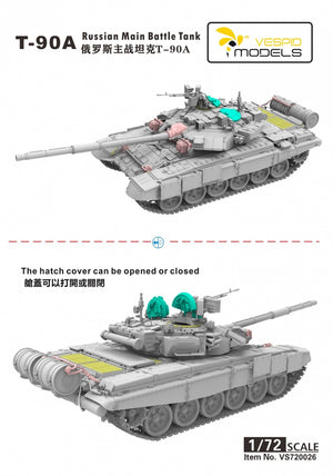 Vespid Models VS720026 T-90A Main Battle Tank 1/72 – imagen 2