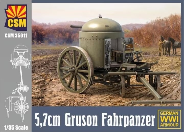 Copper State Models 35011 5,7cm Gruson Fahrpanzer 1/35