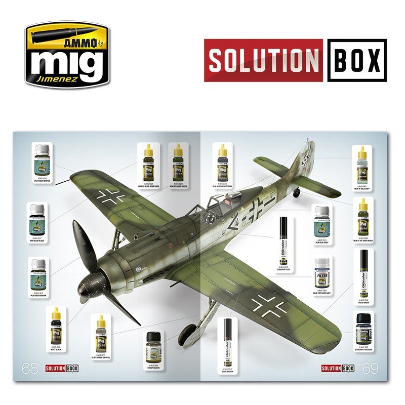AMMO of Mig Jimenez 6502 WWII LUFTWAFFE LATE FIGHTERS SOLUTION BOOK (Multilingual) – immagine 5