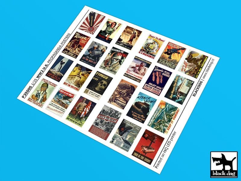 Black Dog P35005 WW II U.S Propaganda posters (24 posters) 1/35