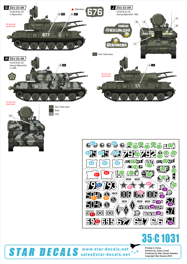Star Decals 35-C1031 ZSU-23-4 1/35 – Bild 3
