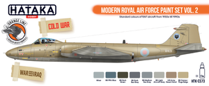 Hataka HTK-CS73 ORANGE LINE – Coffret de peinture moderne Royal Air Force vol. 2, 8 x 17 ml – image 2