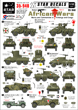 Star Decals 35-948 Modern African Wars 3 1/35