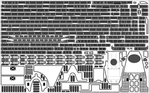 Pontos 35026FN USS BB-63 Missouri 1945 Kit de détails (Pont en bois teinté teck) (1/350) – image 13