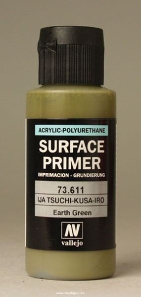 Vallejo 73611 Apprêt de surface IJA Tsuchi-Kusa-Giro (vert terre) 60 ml.