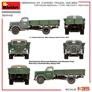 Miniart 35442 CAMION CARGO ALLEMAND 3T 3.6-36S. PRITSCHE-TYPE NORMAL. SERVICE MILITAIRE 1/35 – image 15