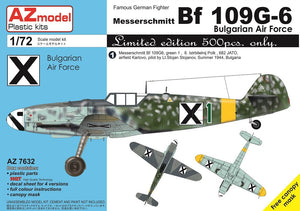 Maquette AZ7632 Bf 109G-6 Force aérienne bulgare 1/72