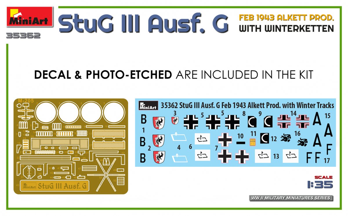Mini Art 35362 StuG III Ausf. G FEB 1943 ALKETT PROD. WITH WINTERKETTEN 1/35 – zdjęcie 2