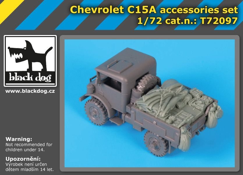 Ensemble d&amp;#39;accessoires Black Dog T72097 Chevrolet C15A pour maquettes IBG au 1/72 – image 2