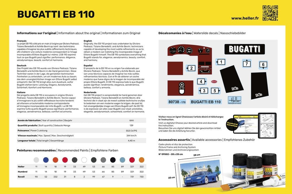 Heller 80738 BUGATTI EB 110 1/24 – image 2