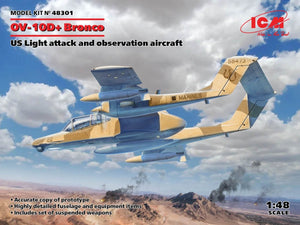 ICM 48301 OV-10D+ Bronco Avion d&amp;#39;attaque et d&amp;#39;observation léger 1/48
