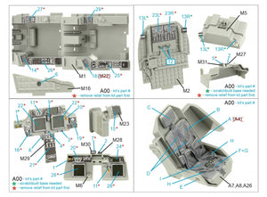 Quinta Studio QD35099 AH-64E 3D-Printed &amp;amp; coloured Interior on decal paper (Takom) 1/35 – imagen 2