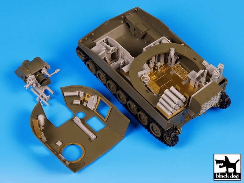 Black Dog T35101 M 109 A2 interier accessories set 1/35 – imagen 2