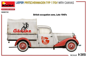 MiniArt 38072 LIEFER PRITSCHENWAGEN TYP 170V WITH CANVAS 1/35 – image 3