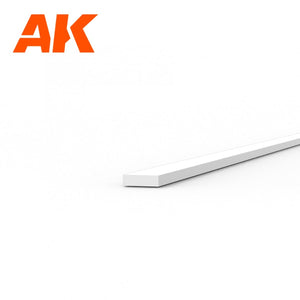AK Interactive AK6502 STRIPS 0.30 X 1.00 X 350MM – STYRENE STRIP – (10 UNITS) – imagen 2