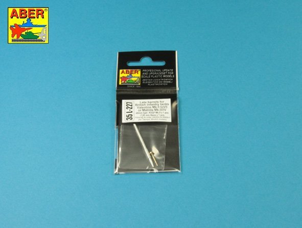 Aber 35L-227 Late barrel for Valentine Mk.II to VII or Matilda Mk.III/IV with Besa MG barrel 1/35 – Bild 10