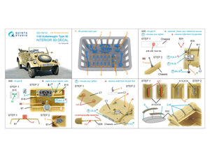 Quinta Studio QD+35141 Kubelwagen Type 82 3D-Printed &amp;amp; coloured Interior on decal paper (Tamiya) (with 3D-printed resin parts) 1/35 – zdjęcie 15