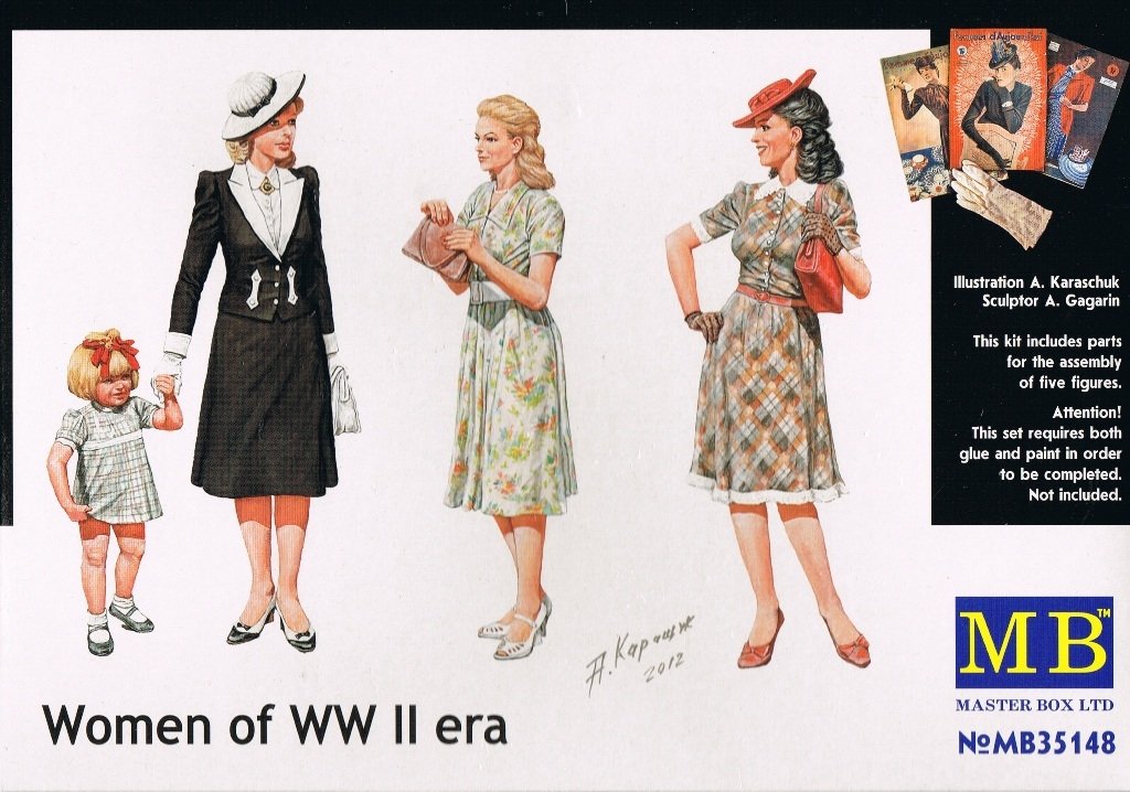 Master Box 35148 Femmes de l&amp;#39;époque de la Seconde Guerre mondiale (1/35)