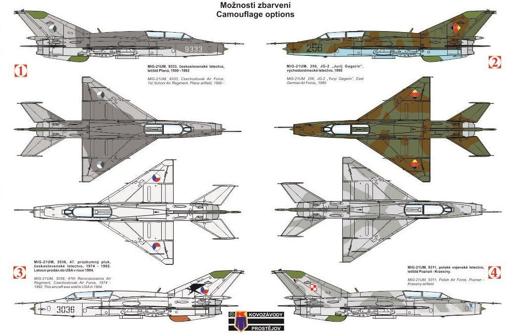 Kozavody Prostejov KPM0108 MiG-21UM „Mongol B“ 1/72 – immagine 3