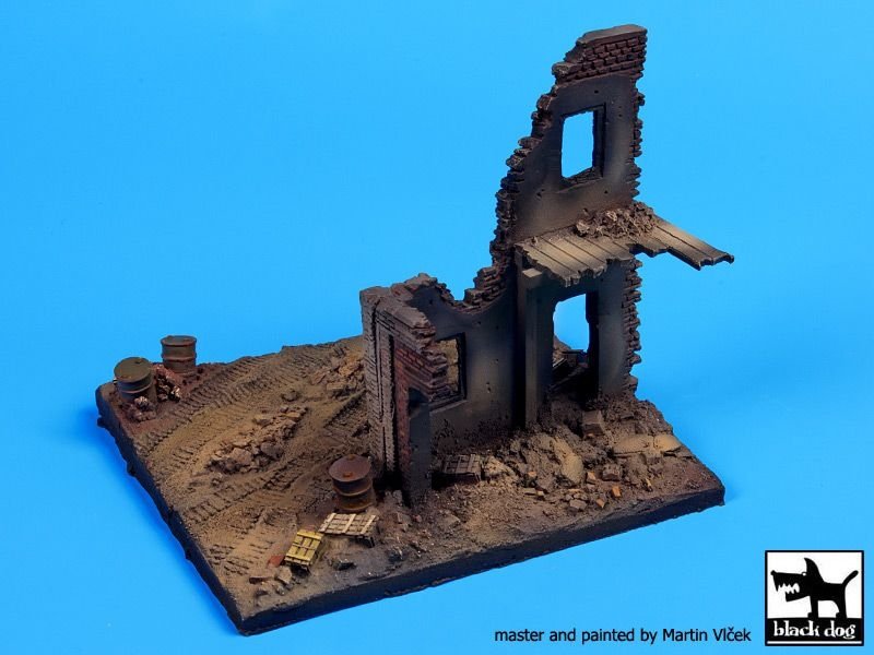 Black Dog D72009 House ruin Europe base 1/72 – immagine 2