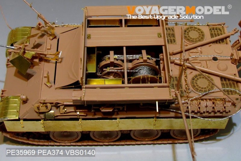 Voyager Model PE35969 WWII German Bergepanther Ausf.A (Early type,Panther A tool holders) Basic For MENG SS-015 1/35 – imagen 13