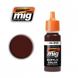 MUNITIONS de Mig Jimenez 0014 RAL 8012 ROTBRAUN