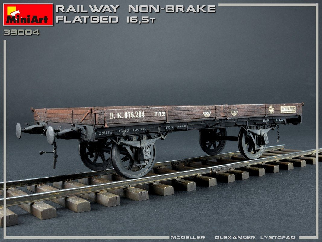 MiniArt 39004 RAILWAY NON-BRAKE FLATBED 16,5 t 1/35 – imagen 2