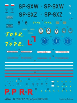 Answer AA72002 PZL W-3A Sokół TOPR Rescue Helicopter 1/72 – Bild 4