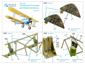 Quinta Studio QD32168 Pt-17 Kaydet 3D-Printed coloured Interior on decal paper (Roden) 1/32 – Bild 2