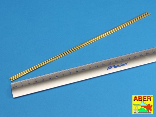 Tubes en laiton Aber BT15X02 1,50 x 0,20 mm longueur 250 mm x 4 pièces.  – image 2