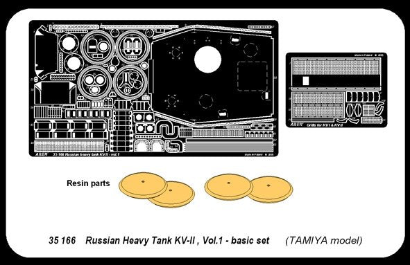 Aber 35166 char lourd soviétique KV-II partie 1 ensemble de base (TAM) (1/35) – image 4