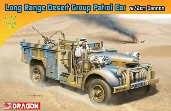 Dragon 7504 Long Range Desert Group Patrol Car with 2cm Cannon 1/72