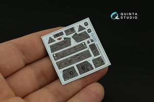 Intérieur imprimé en 3D et coloré sur papier décalcomanie (Zvezda) pour le Mi-17 (Mi-8MT version export) de Quinta Studio QDS-48354 (petite version) à l&amp;#39;échelle 1/48 – image 7