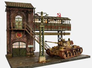 RT-Diorama 35305 Diorama-Base: Gun Factory &amp;quot;Barrikaden&amp;quot; 1/35 – imagen 2