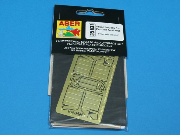 Aber 35A031 Przednie błotniki do Pantery A/D 1/35 – zdjęcie 3