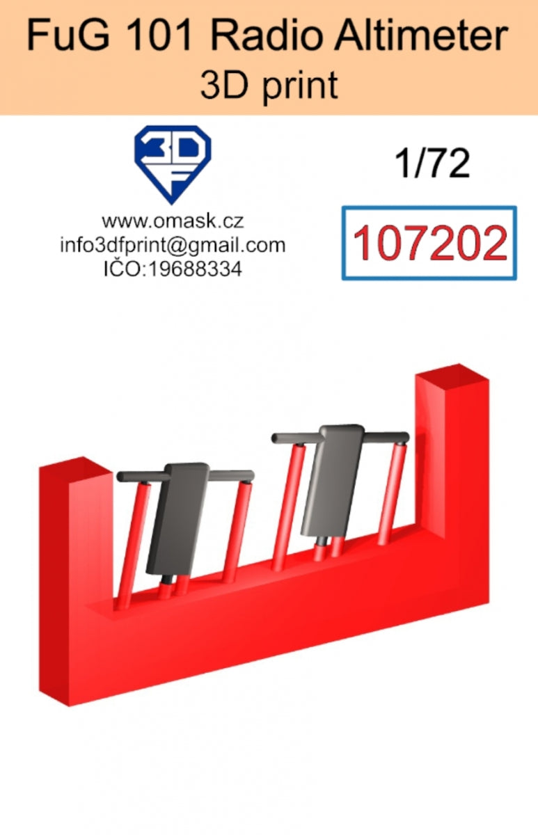 Altimètre radio FuG 101 Omask 107202 (impression 3D) 1/72