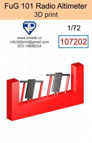 Altimètre radio FuG 101 Omask 107202 (impression 3D) 1/72