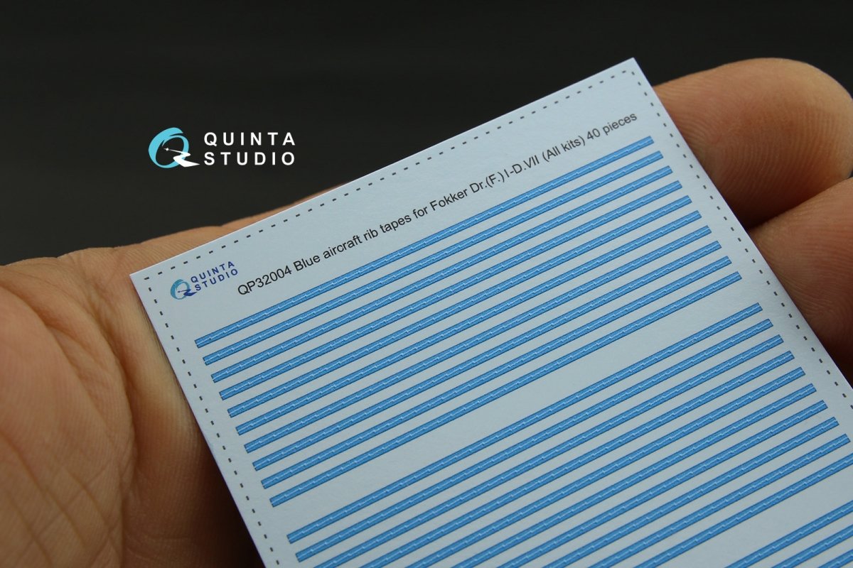 Quinta Studio QP32004 Blue rib tapes Fokker Dr. (F.)I-D.VII (for All kit) 1/32 – imagen 4